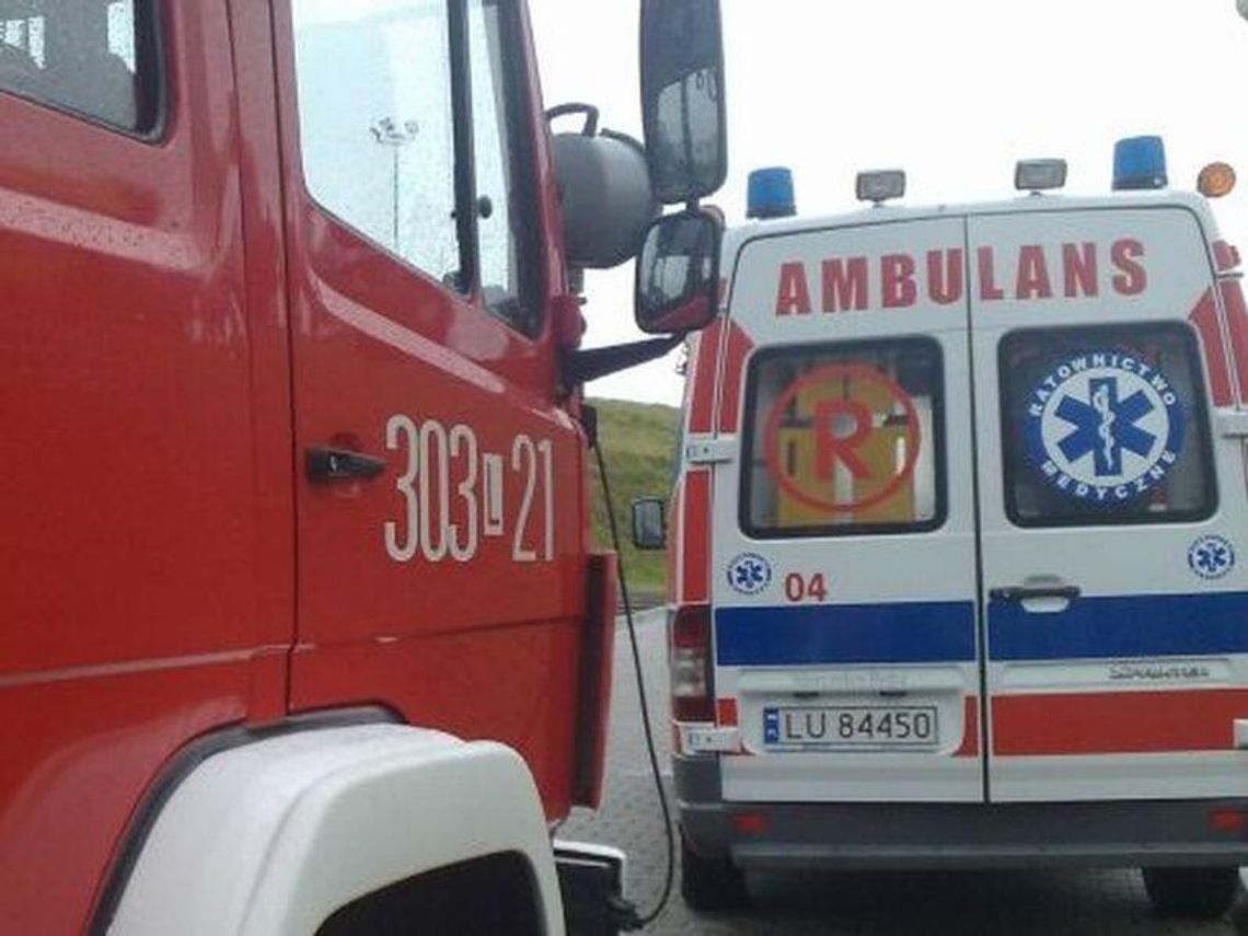 Bielany (pow. bialski). Octavia dachowała po zderzeniu z sarną