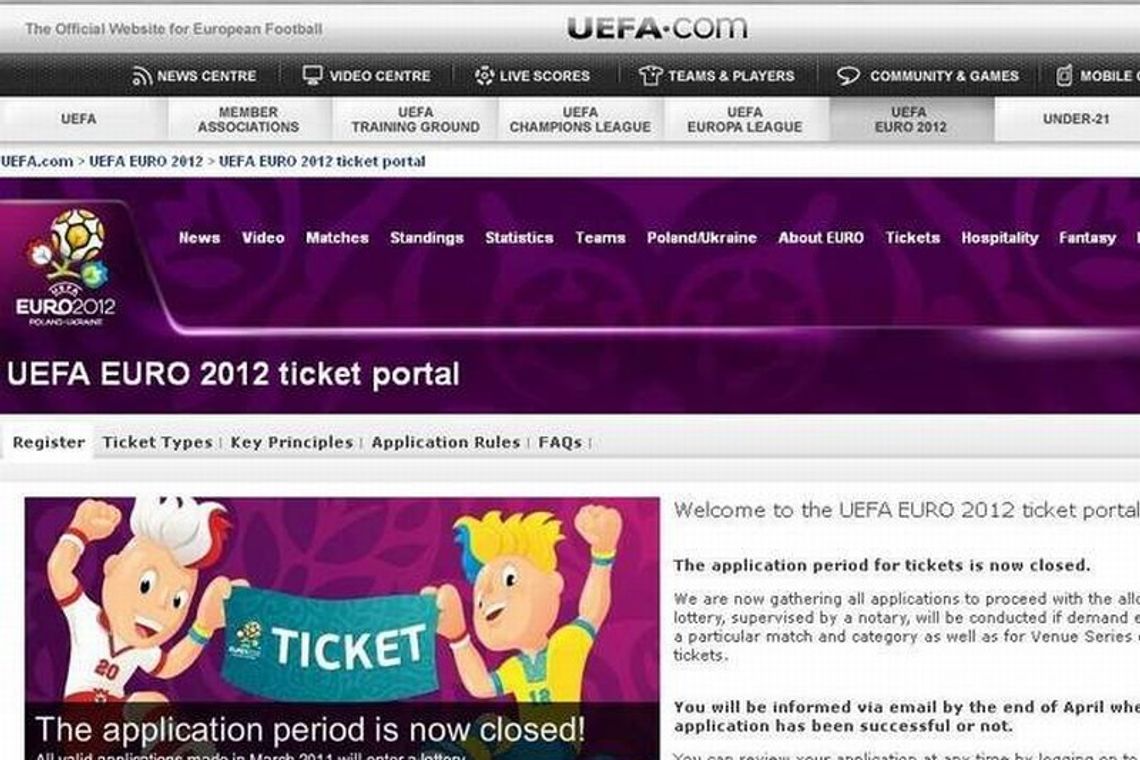 Bilety na Euro 2012 były fałszywe. Oskarżony student z Ukrainy Bilety na Euro 2012 były fałszywe. Oskarżony student z Ukrainy