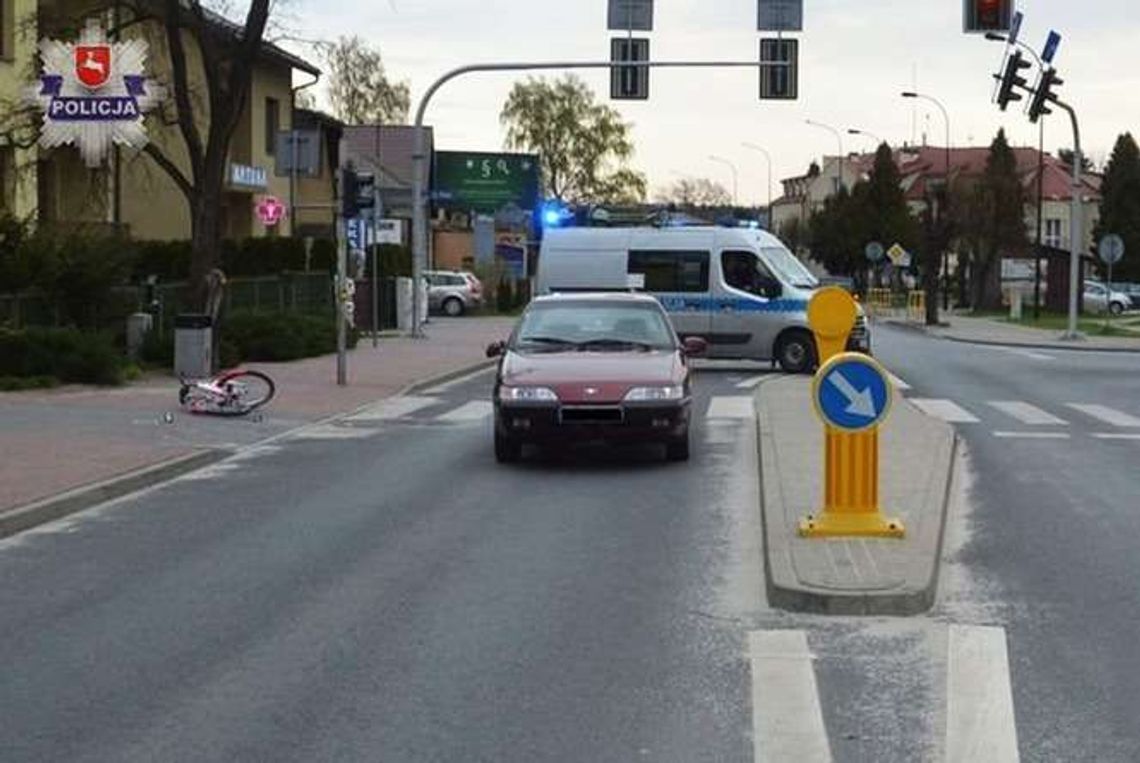 Biłgoraj: 11-latka wjechała rowerem na przejście, potrącił ją samochód