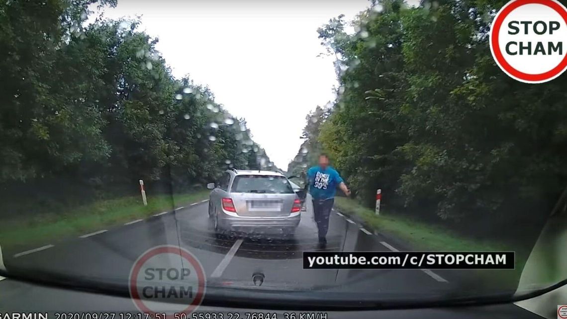 Biłgoraj. Sceny jak z dreszczowca – pościg, zajeżdżanie drogi, atak na samochód