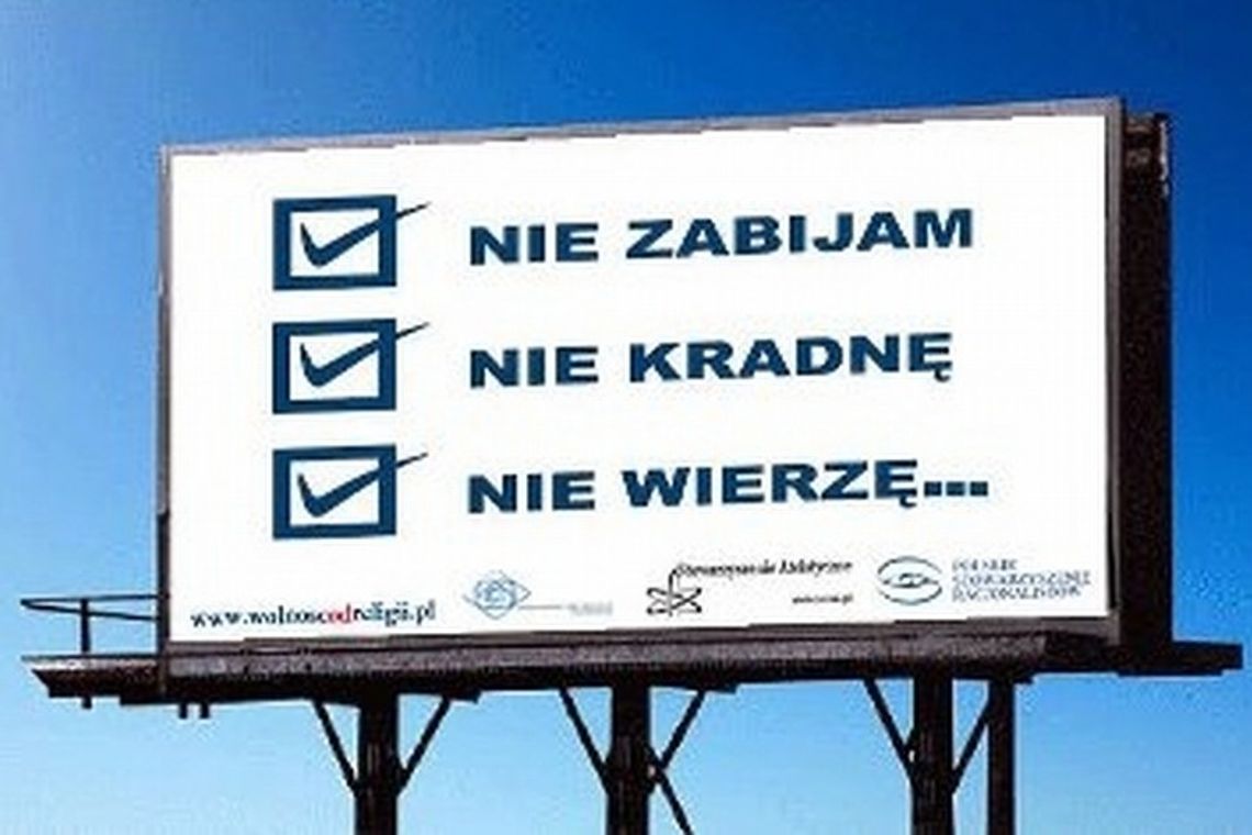 Billboardy ateistyczne w Lublinie będą. Tylko później