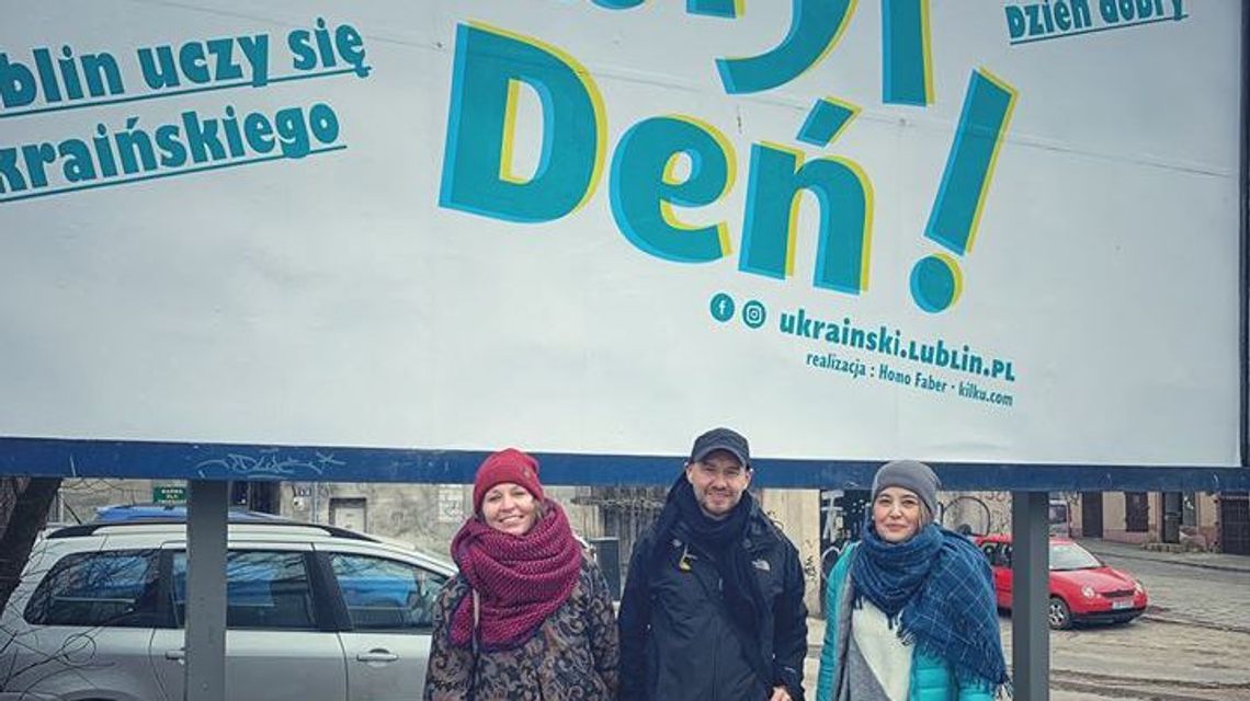 Billboardy w Lublinie zachęcają do nauki j. ukraińskiego. Nie wszystkim się to spodobało