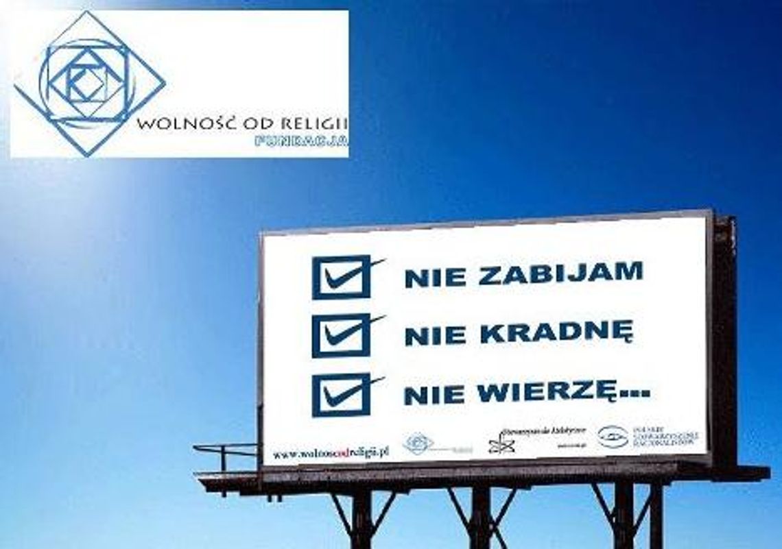 Billboardy z ateistycznymi hasłami staną w Lublinie