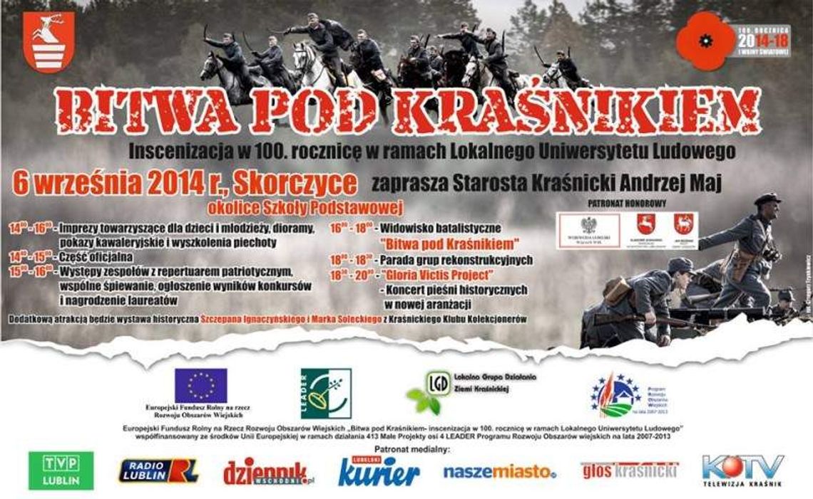 Bitwa pod Kraśnikiem. Inscenizacja 100 lat po bitwie
