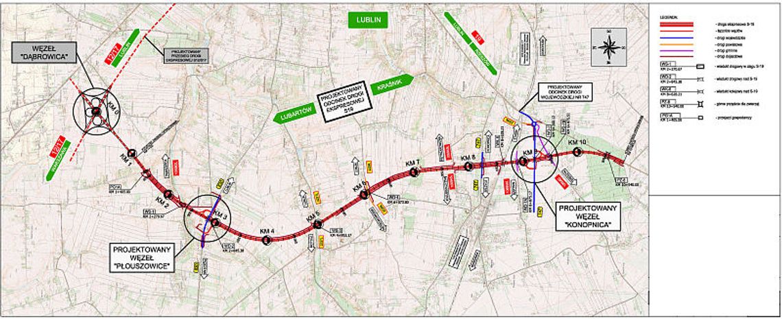 Bliżej do zachodniej obwodnicy Lublina