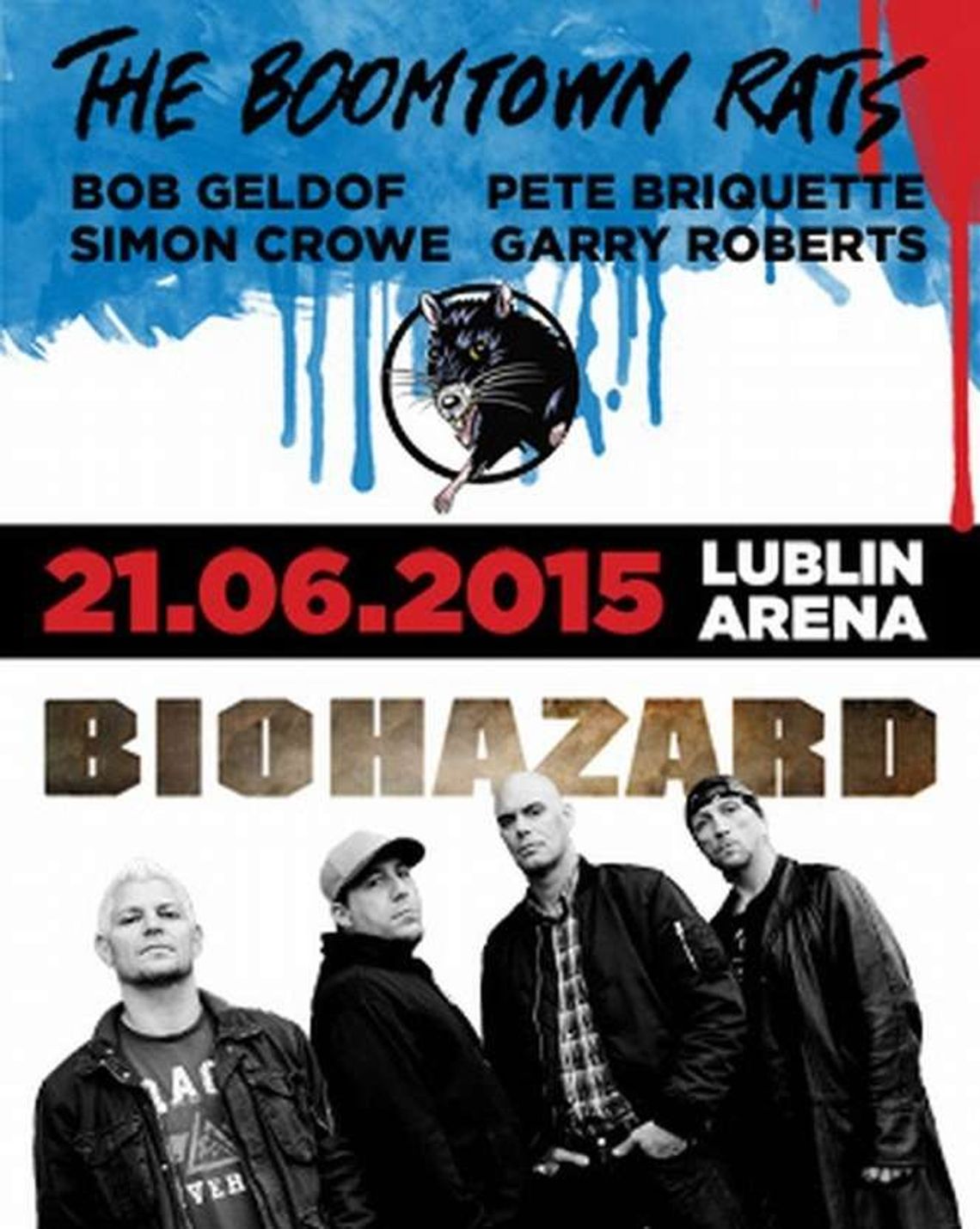 Bob Geldof z Boomtown Rats i Biohazard w Lublinie. Koncert na Arenie Lublin