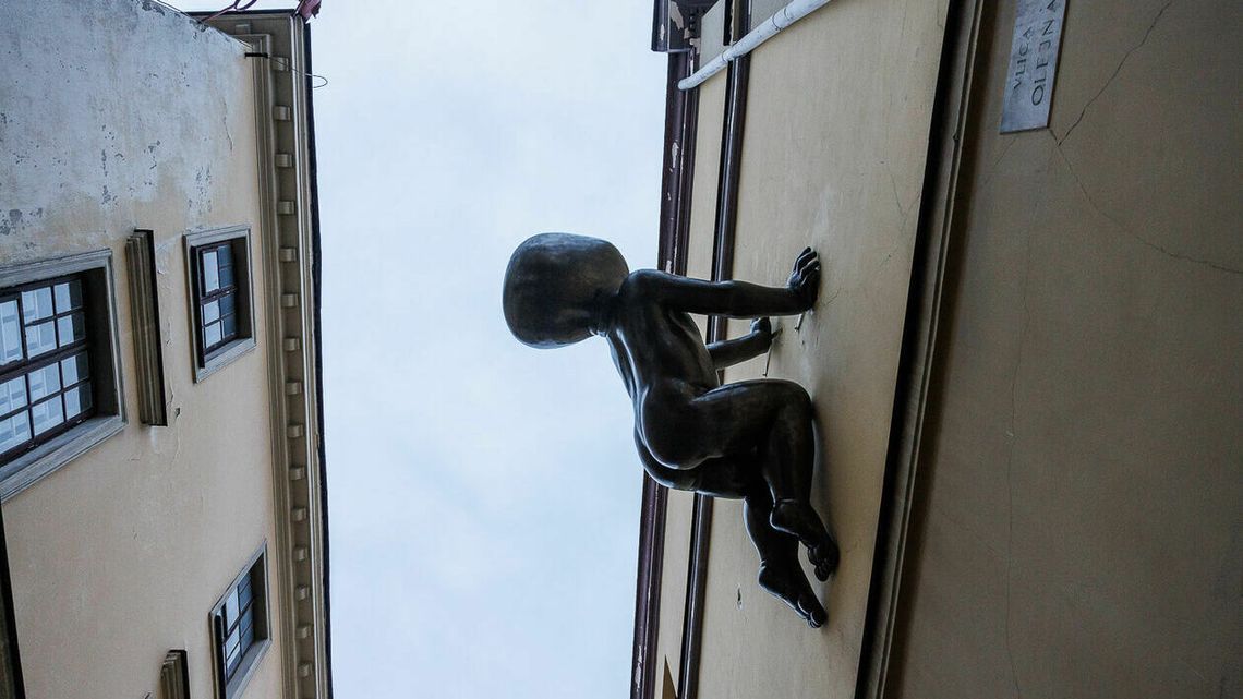 Bobas na ścianie kamienicy. Prace z Open City przezimują w Lublinie Bobas na ścianie kamienicy. Prace z Open City przezimują w Lublinie