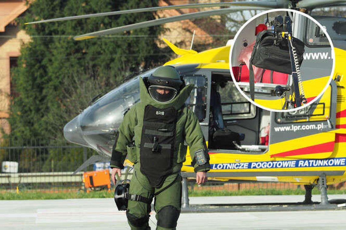 Bomba w śmigłowcu LPR. Ćwiczenia w szpitalu przy al. Kraśnickiej [zdjęcia, wideo]