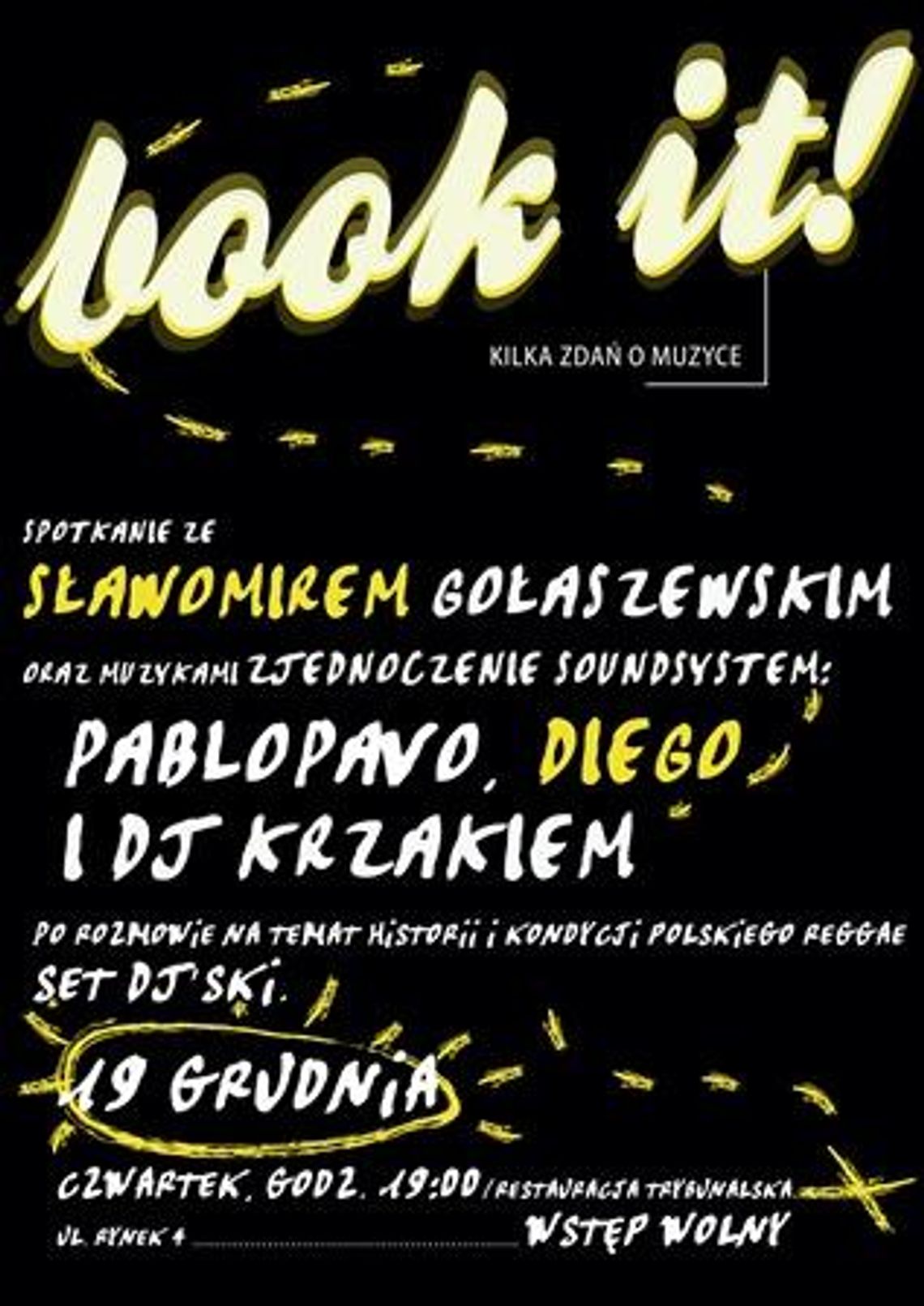 Book it! Pablopavo, Diego i DJ Krzak