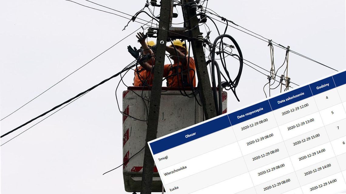 Brak prądu wokół Lublina. Takich przypadków będzie znacznie więcej w kolejnych dniach