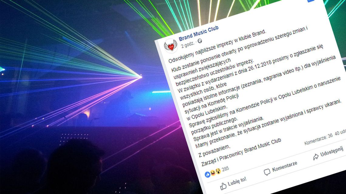 Brand Music Club zamknięty po awanturze. Imprezy odwołane