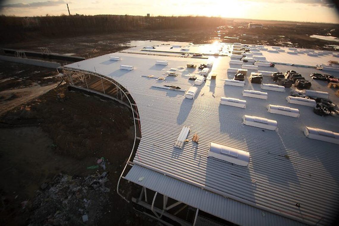 Budowa lotniska w Świdniku: Terminal już stoi (zdjęcia)