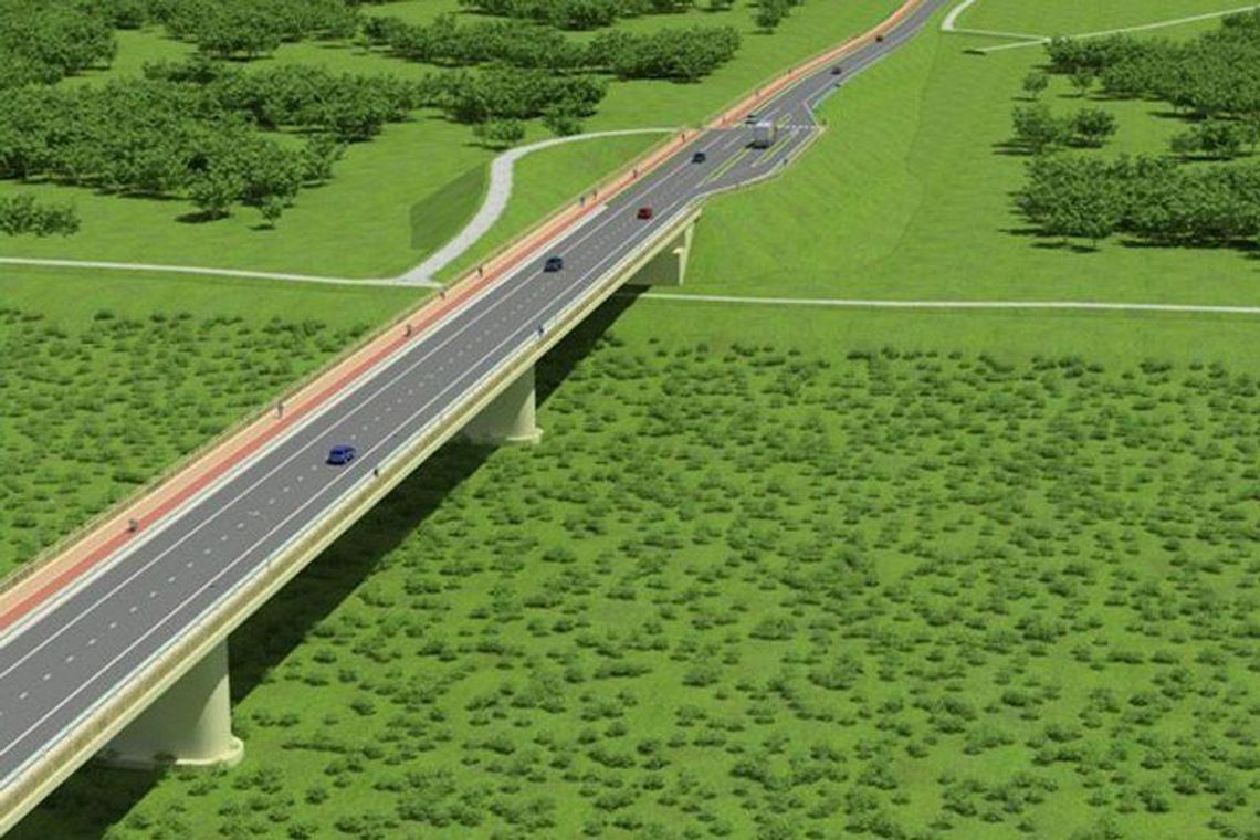 Budowa mostu nad Wisłą w Kamieniu na dobrej drodze