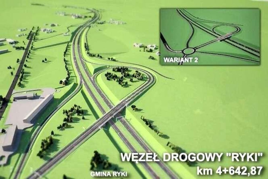 Budowa S17 mocno przyspieszyła. Wizualizacja wideo odcinka koło Ryk