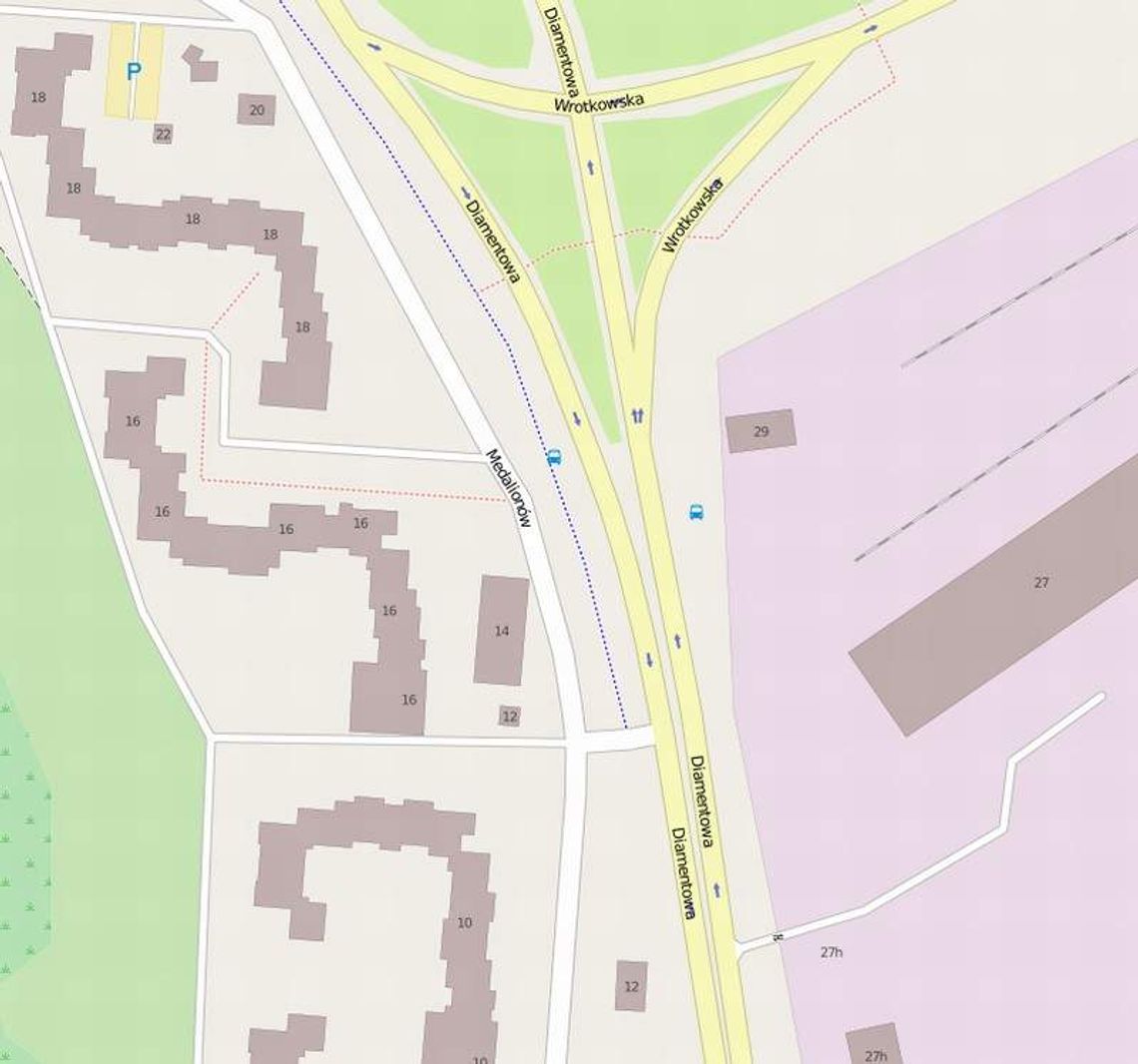 Budują światła na skrzyżowaniu Diamentowej i Medalionów. Wyjedziesz w lewo