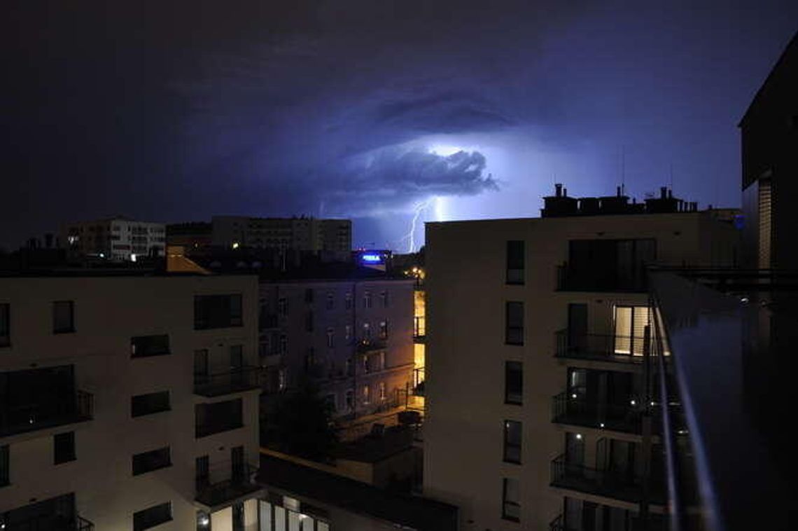 Burza nad Lublinem i okolicami. Zdjęcia piorunów