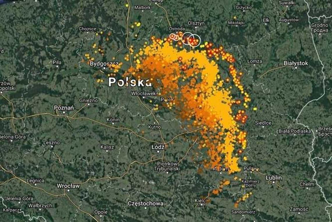 Burza nad woj. lubelskim. W bialskim 600 gospodarstw bez prądu