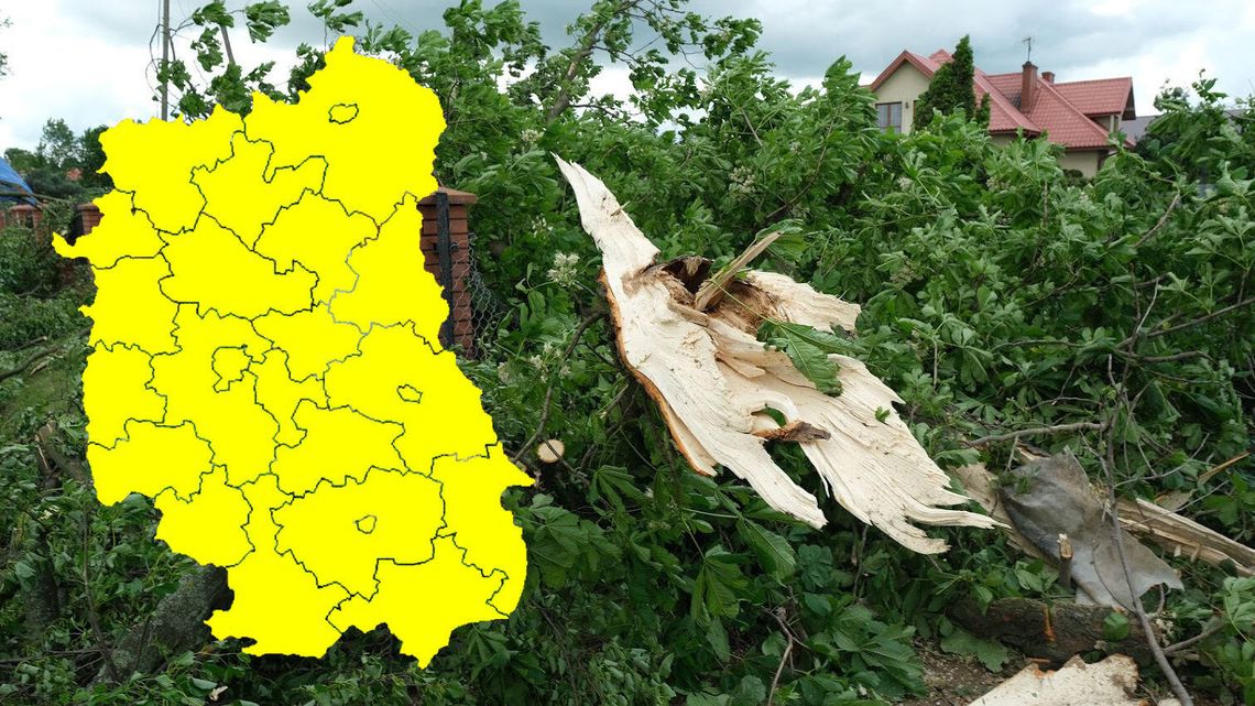 Burze z gradem dzisiaj w woj. lubelskim. Ostrzeżenie pogodowe IMGW