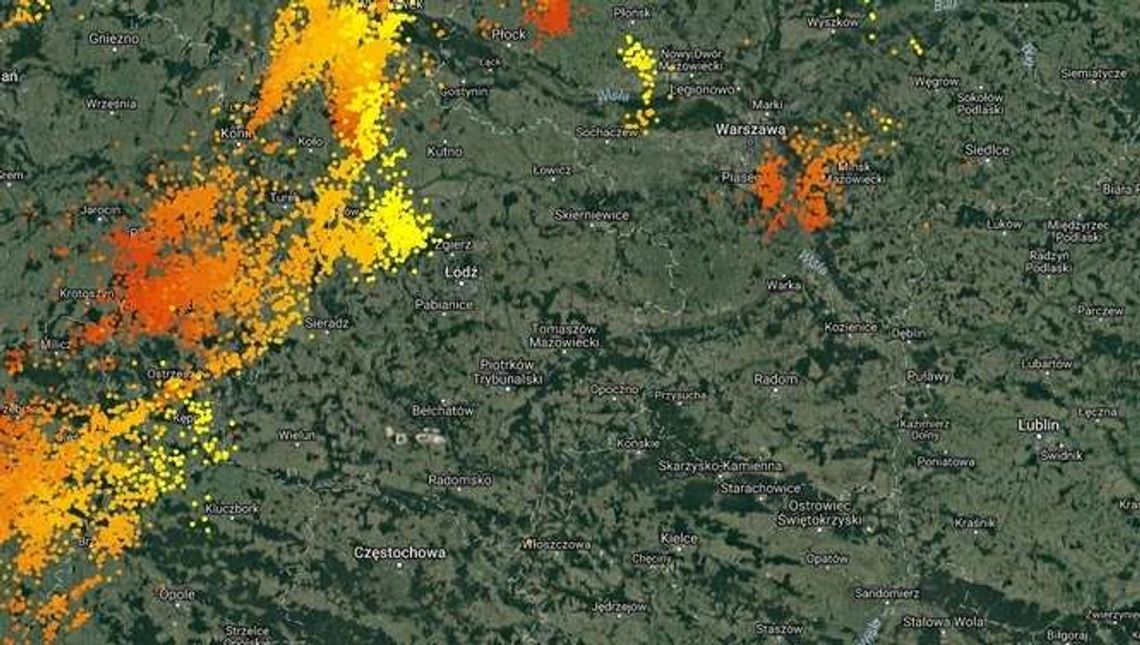 Burze z gradem. Synoptycy ostrzegają