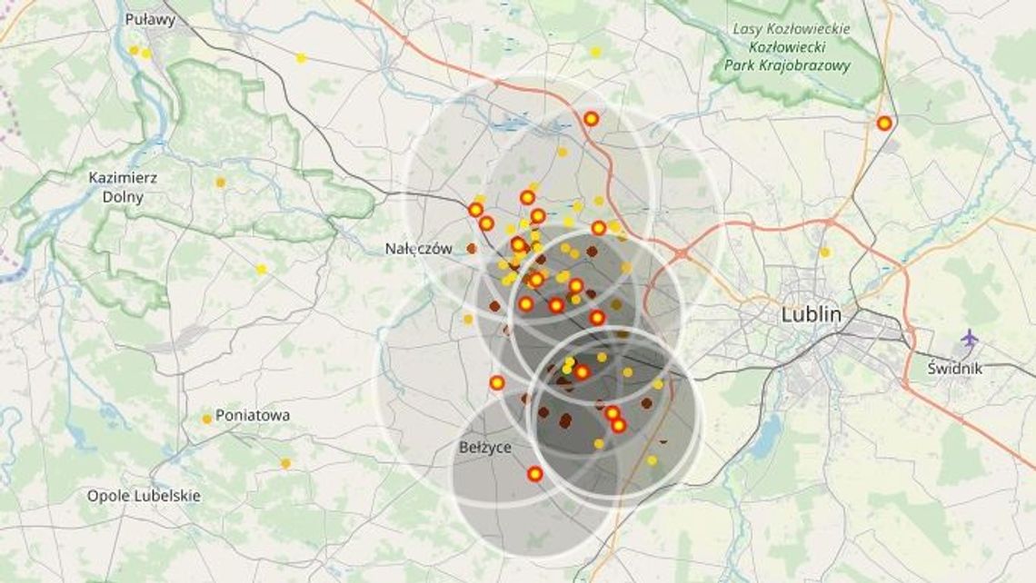 Burzowo i niebezpiecznie w powiecie puławskim