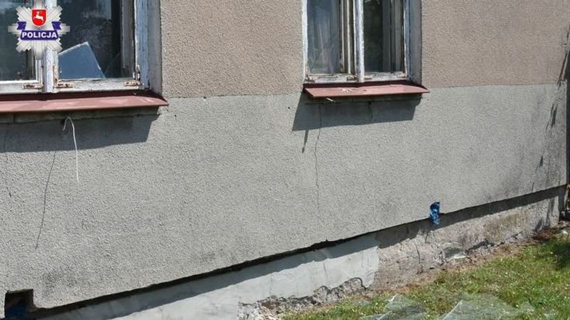 Butla z gazem zapaliła się, a potem wybuchła. Wyleciały szyby z okien