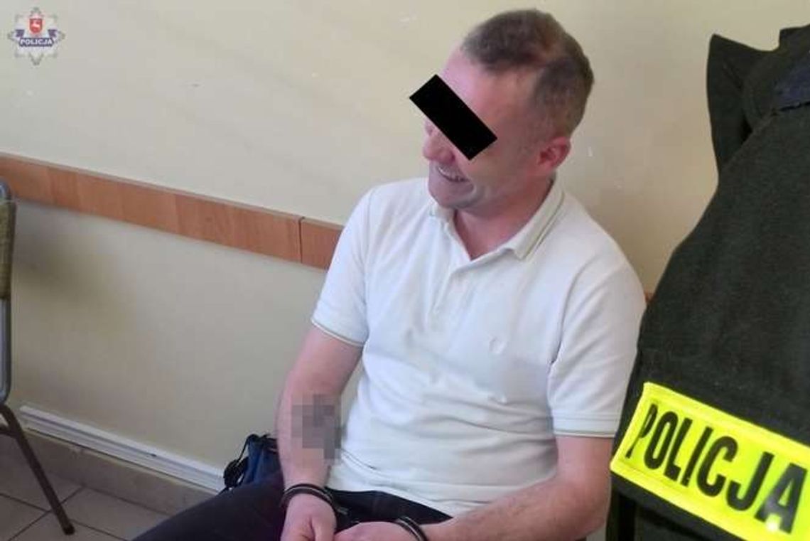 Był poszukiwany 7 nakazami. Chciał się ukryć w lesie