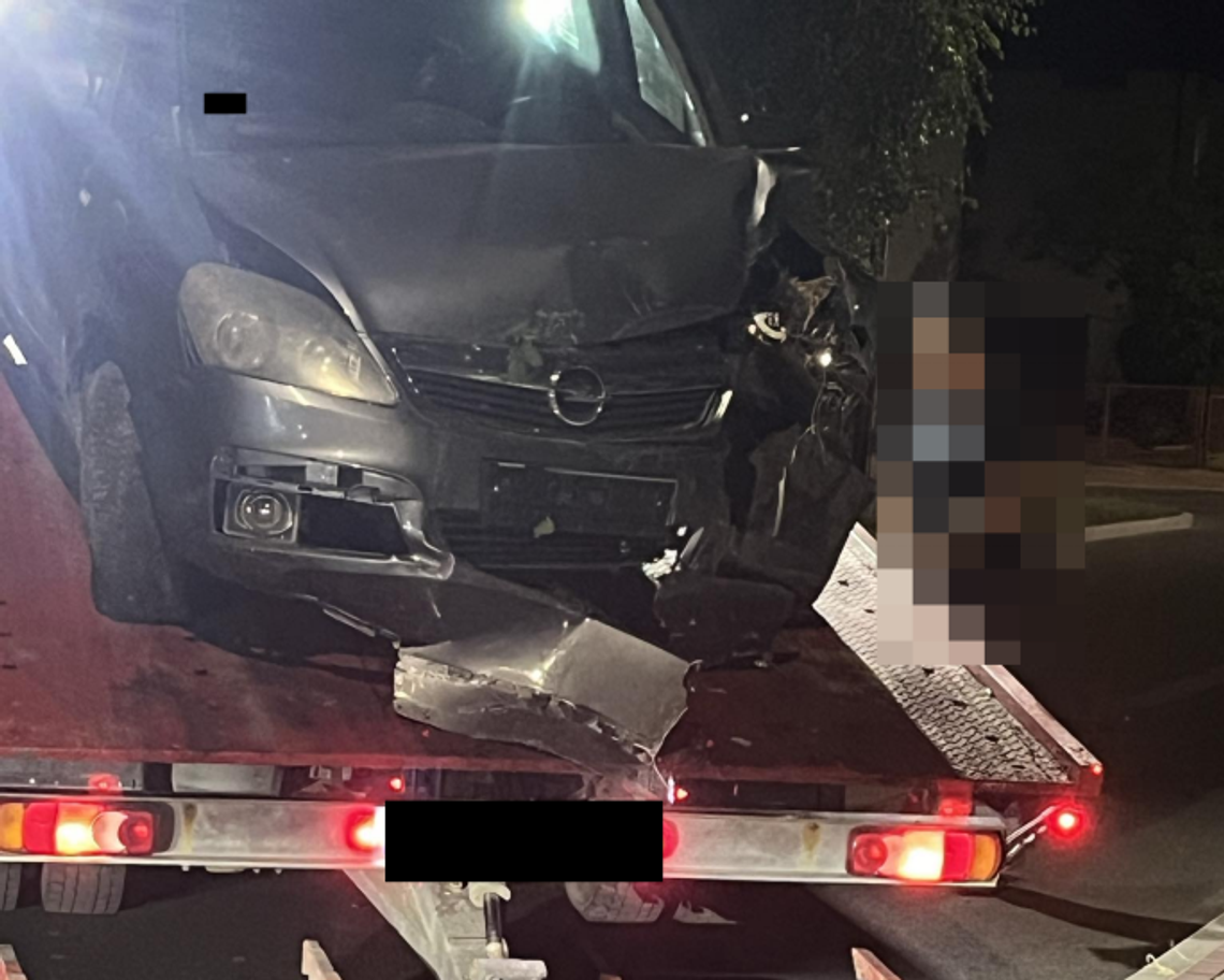 Była tak pijana, że wjechała w płot Była tak pijana, że wjechała w płot