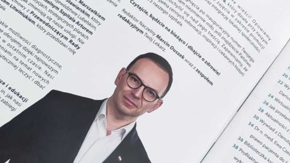 Były poseł PiS został redaktorem naczelnym. To kwartalnik szpitala nadzorowanego przez marszałka 