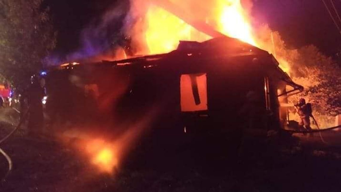 Całkowite zniszczenia. Spłonął dom koło Łukowa