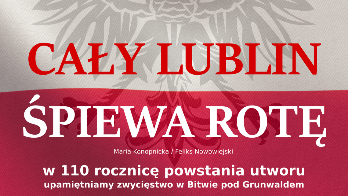 Cały Lublin śpiewa rotę przed Zamkiem Lubelskim