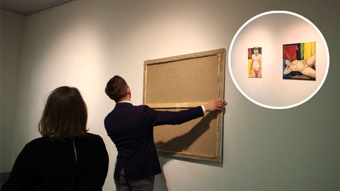 Cenzura w galerii sztuki w Nałęczowie. Dlaczego obrazy z aktami wiszą tyłem? Cenzura w galerii sztuki w Nałęczowie. Dlaczego obrazy z aktami wiszą tyłem?