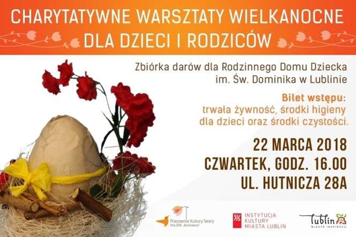 Charytatywne Warsztaty Wielkanocne w Pracowniach Kultury Tatary Charytatywne Warsztaty Wielkanocne w Pracowniach Kultury Tatary
