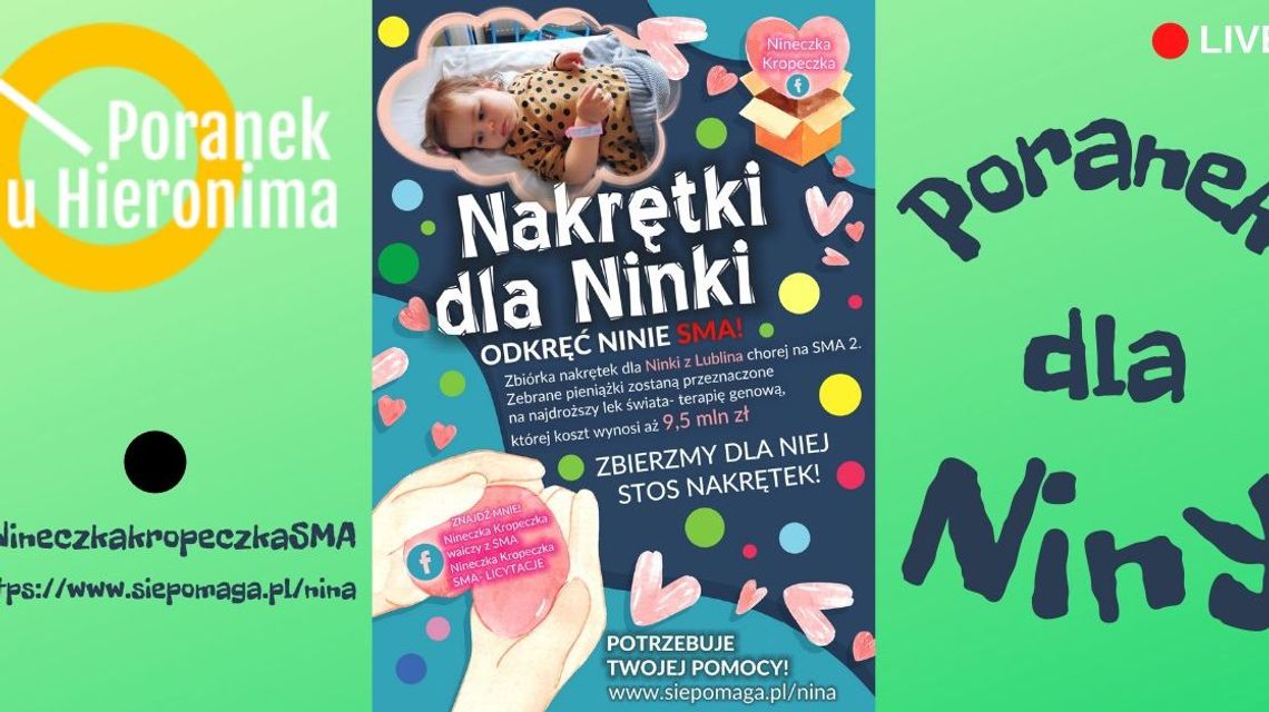 Charytatywny "Poranek u Hieronima". Zbiórka dla chorej Ninki