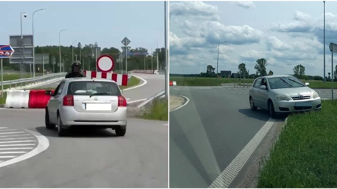 Chciał zatrzymać pijanego kierowcę, a ten "wziął go na maskę"