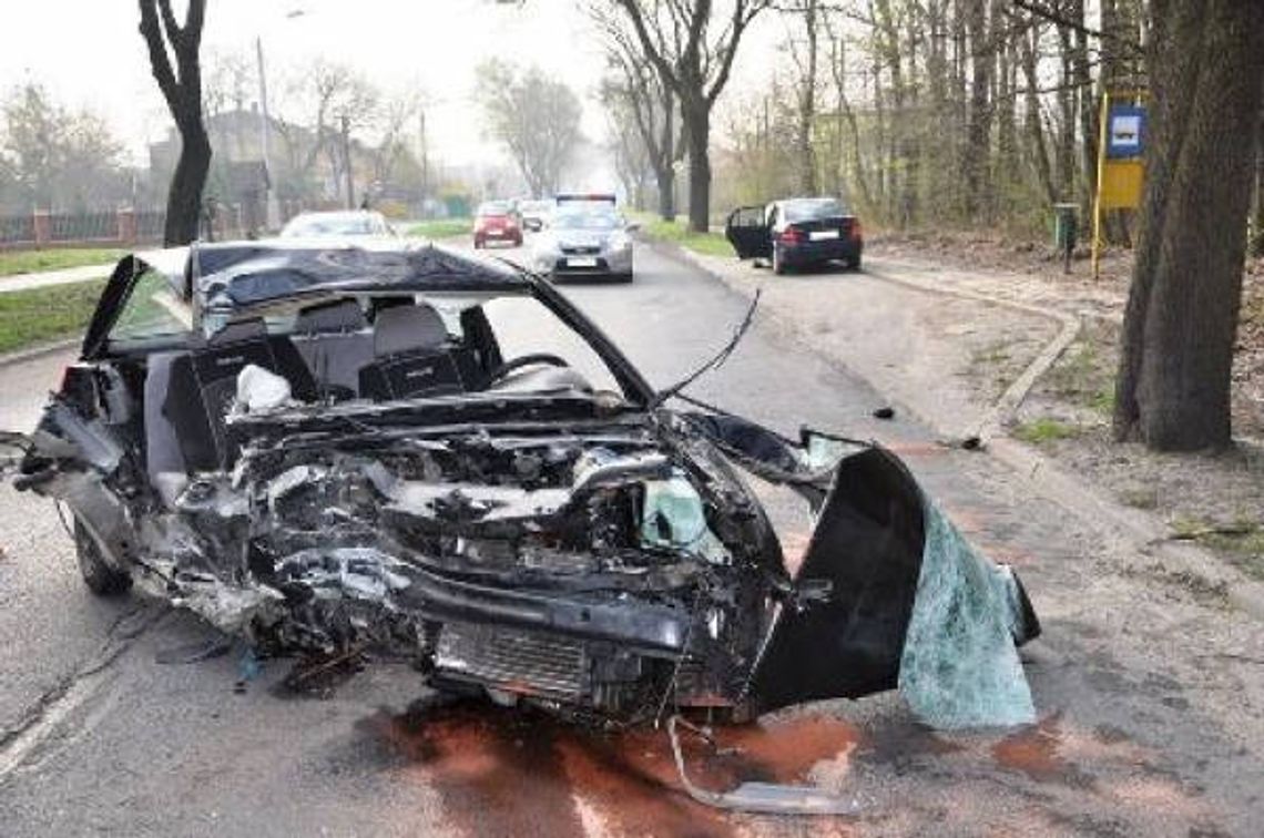 Chełm: 18-latek wjechał w drzewo