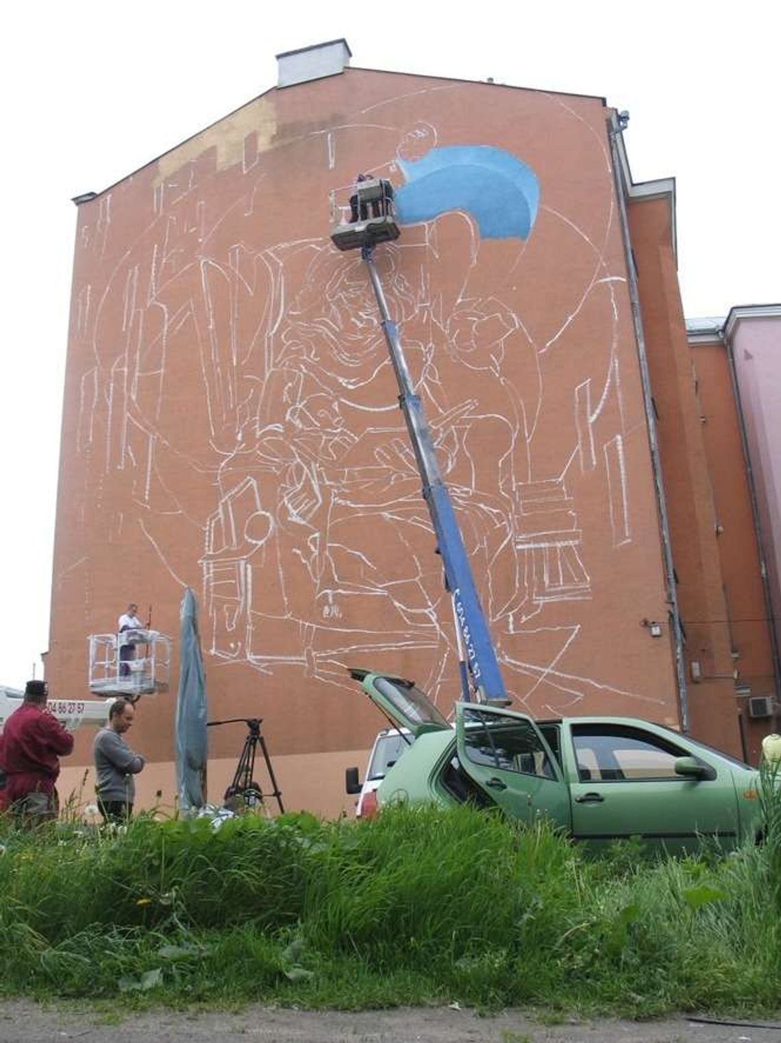 Chełm: Mural powstaje przy ul. Lubelskiej