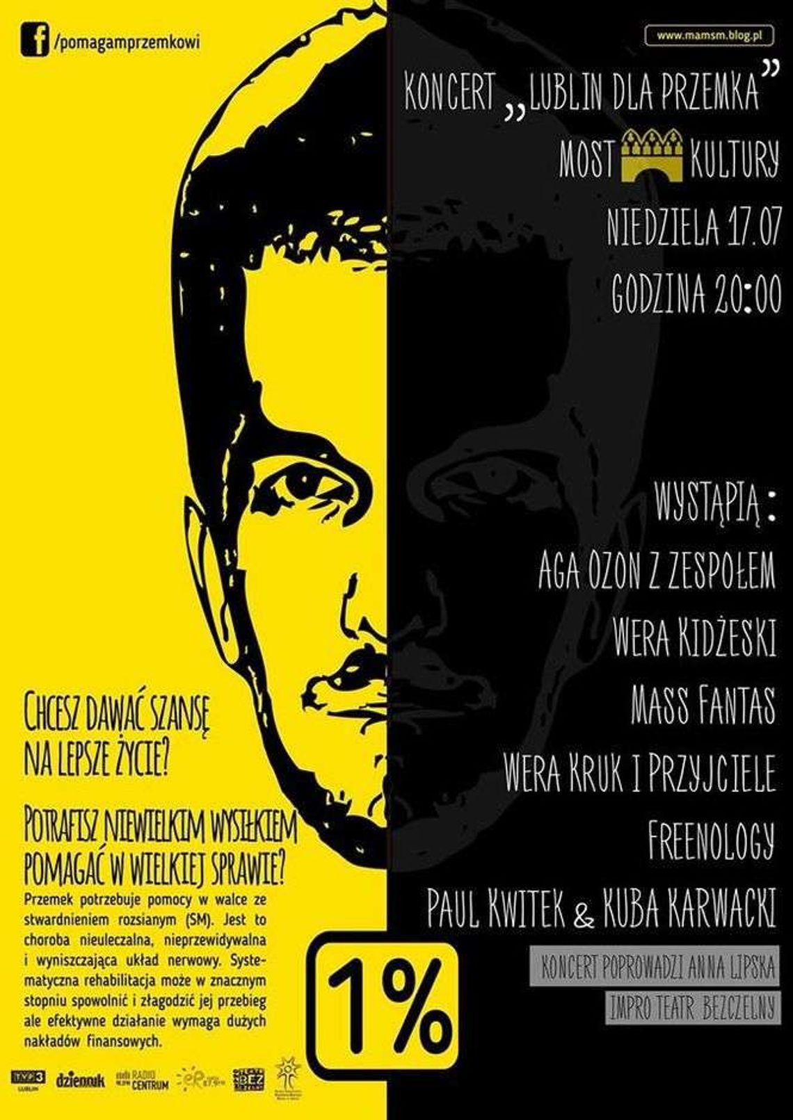 Chodzi o to, by Przemek chodził. W niedzielę koncert charytatywny