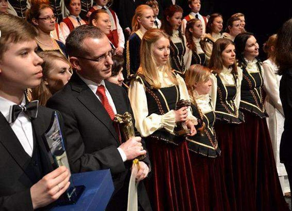 Chórzyści z Białej Podlaskiej ze Złotą Harfą