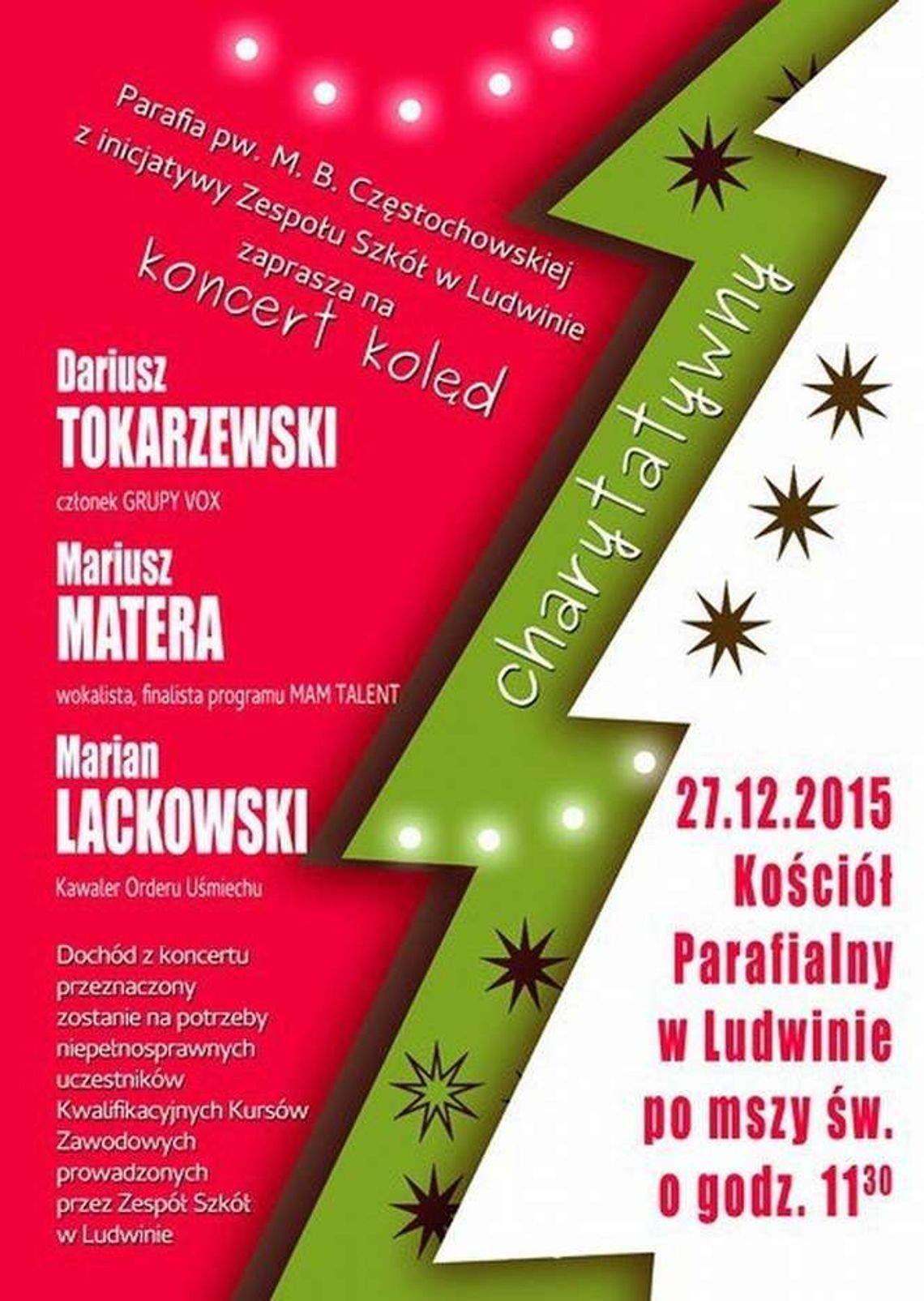 Chrytatywny koncert kolęd w Ludwinie