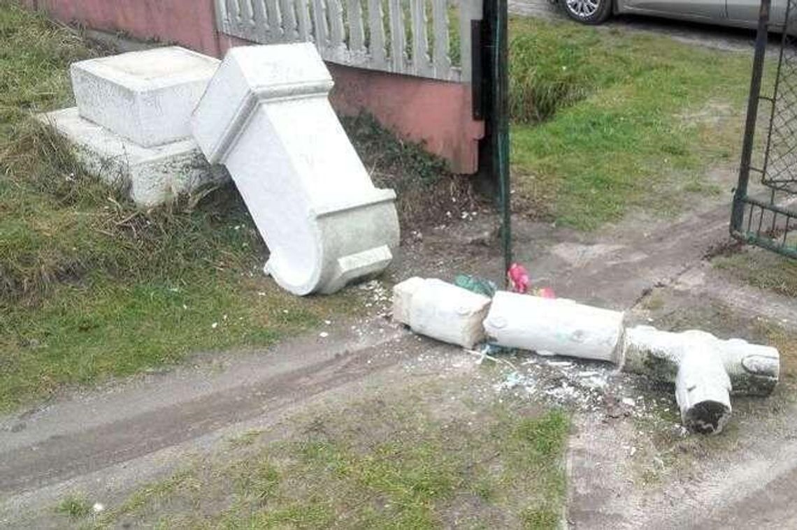 Chuligan, a nie satanista. Zatrzymali mężczyznę, którzy niszczył kapliczki i krzyże