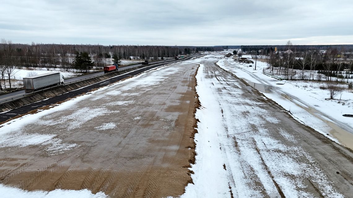 budowa S19, zdjęcie z drona