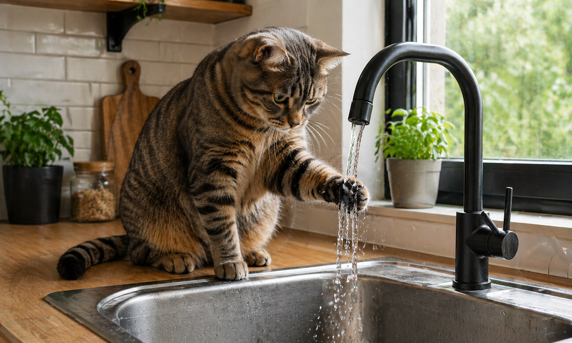 Ciekawskie koty postawiły na nogi mundurowych