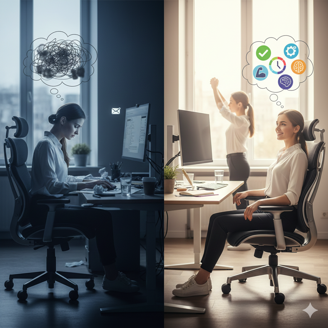 Co zrobić, aby po wielu godzinach spędzonych w fotelu nie czuć się wyczerpanym i móc utrzymać wysoką koncentrację? Co zrobić, aby po wielu godzinach spędzonych w fotelu nie czuć się wyczerpanym i móc utrzymać wysoką koncentrację?