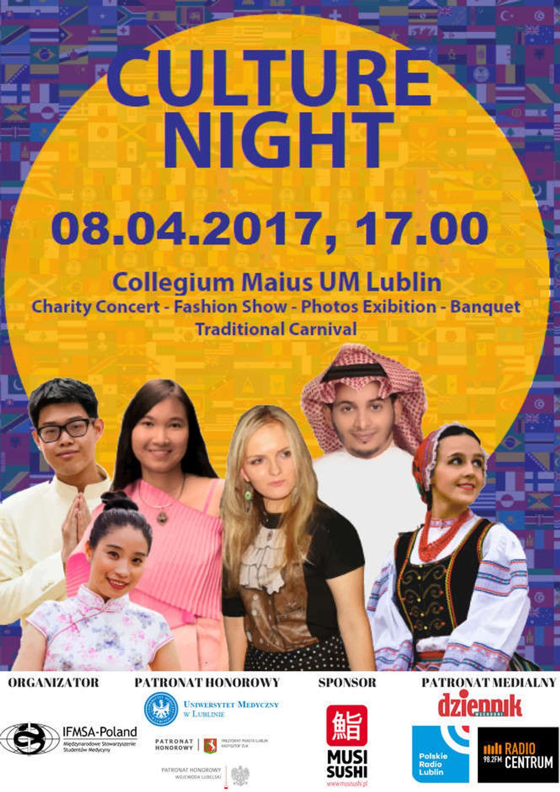 Culture Night 2017. Wielokulturowy koncert, pokaz mody i tańca
