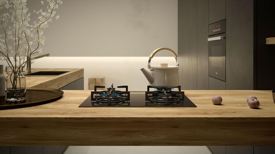 Czarne wnętrze w kuchni. Trend z charakterem