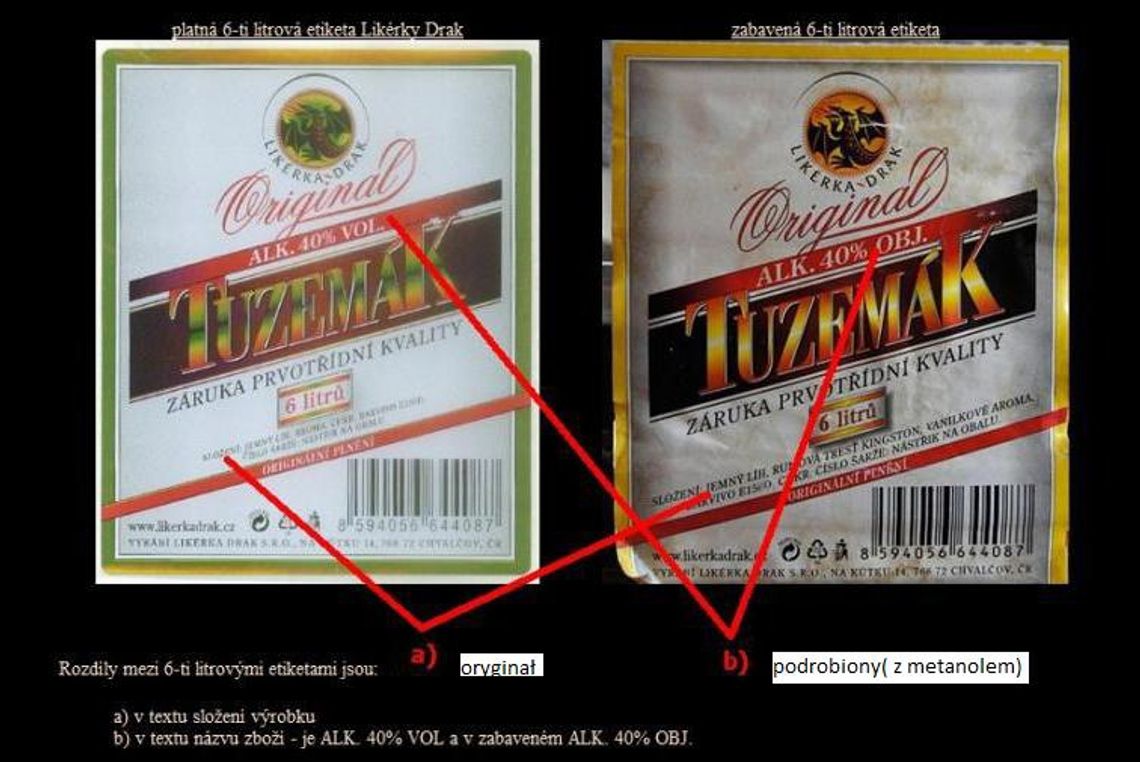 Czeski alkohol, po którym zmarło 18 osób. Jak go rozpoznać? (zdjęcia)