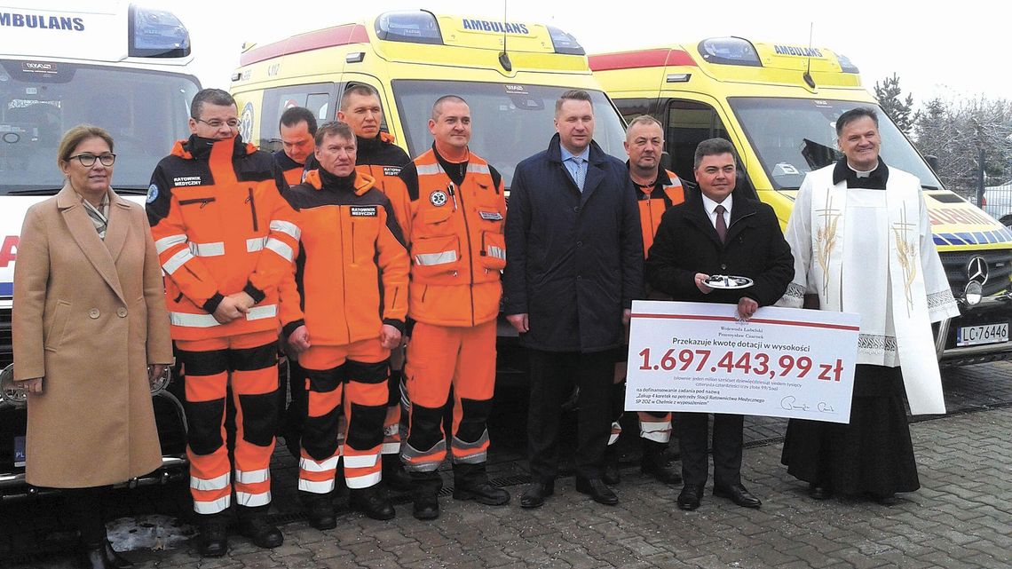 Cztery nowe karetki. Trafią do Chełma, Krasnegostawu i Włodawy