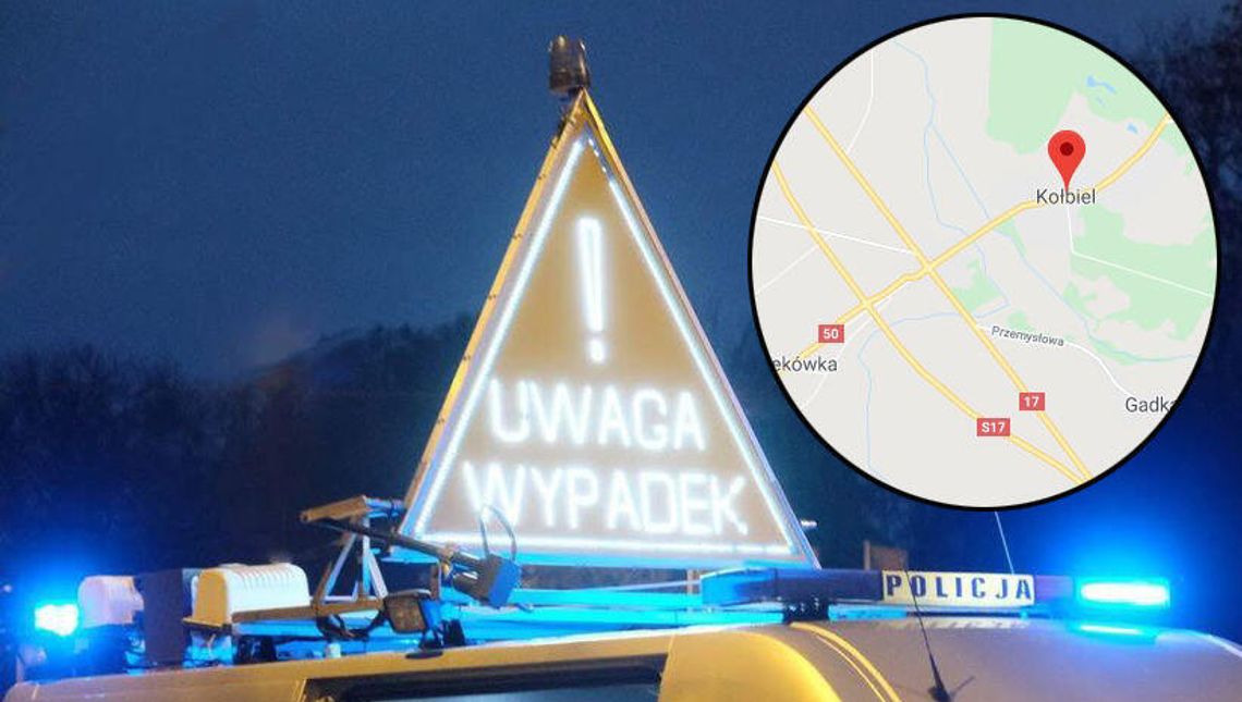 Cztery osoby zginęły w wypadku pod Kołbielą. Zablokowana jest droga z Lublina do Warszawy