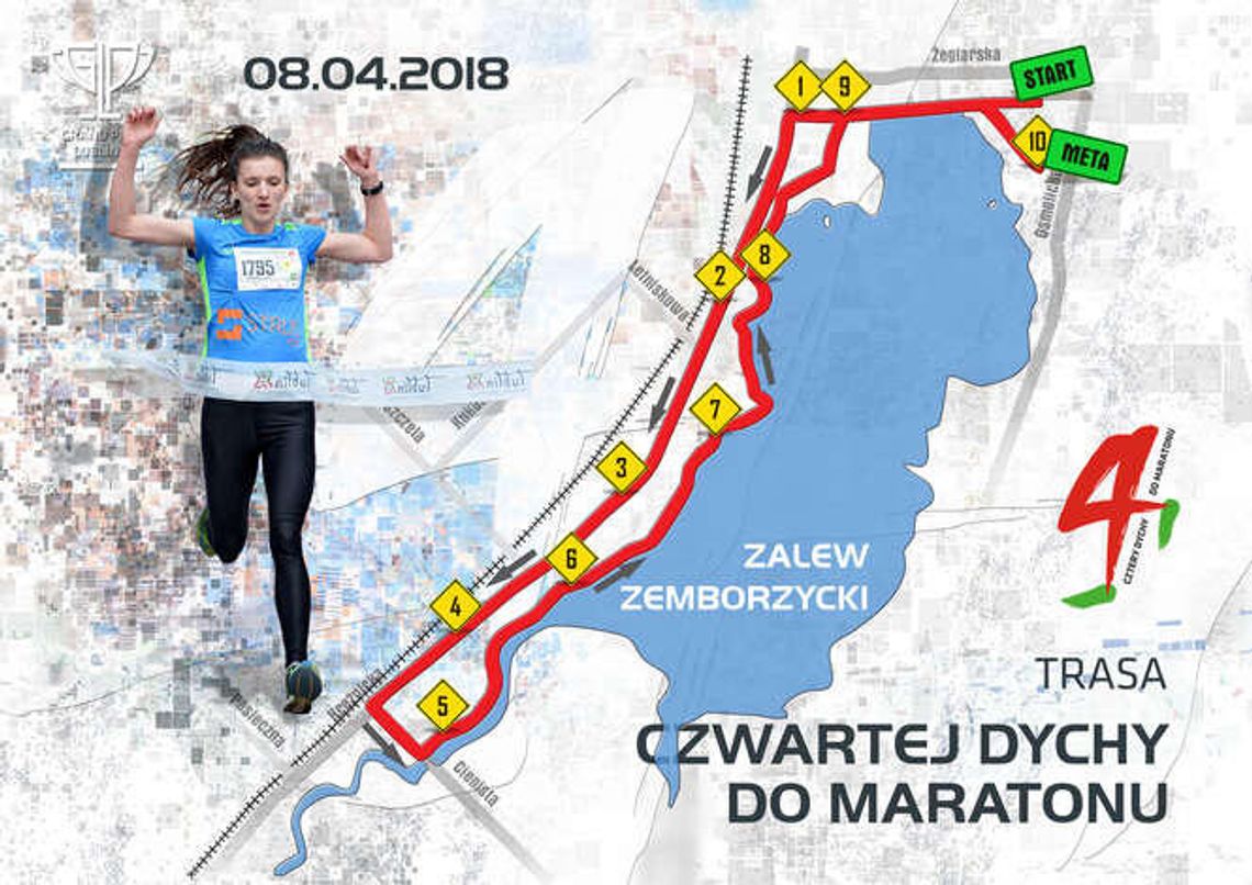Czwarta Dycha do Maratonu w niedzielę. Trasa biegu, utrudnienia w ruchu Czwarta Dycha do Maratonu w niedzielę. Trasa biegu, utrudnienia w ruchu