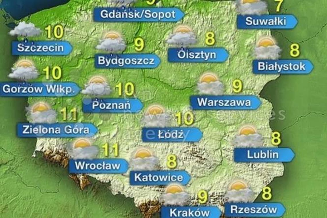 Czwartek pochmurny w całym kraju. Możliwe przejaśnienia